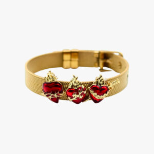 Brazalete 3 corazones Jesús, José y María chica