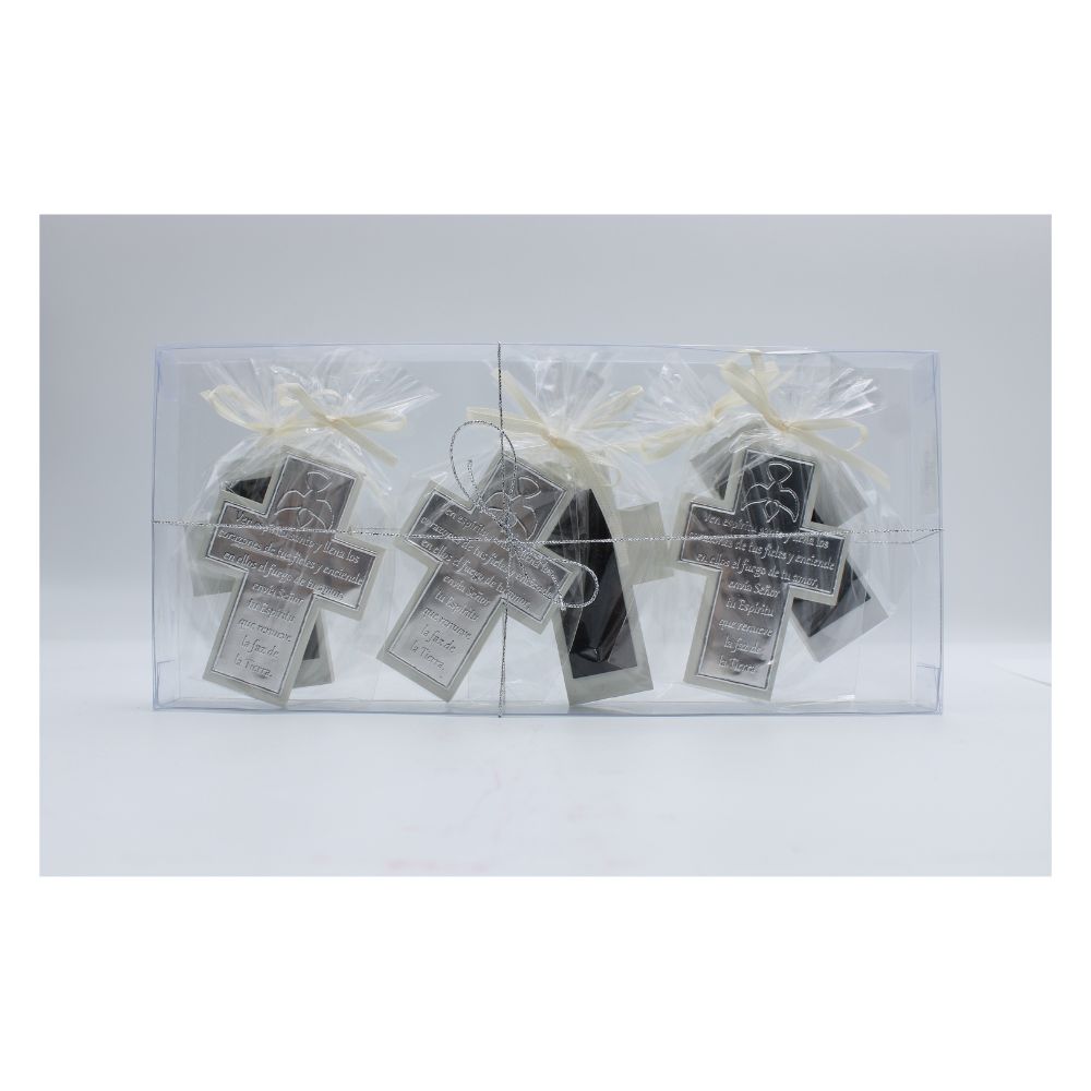 Estuche cruz mini espíritu santo iman