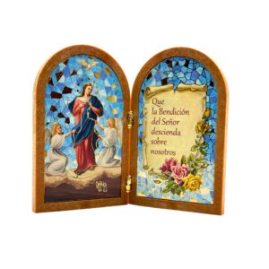Retablo Díptico Virgen María Desatadora de Nudos