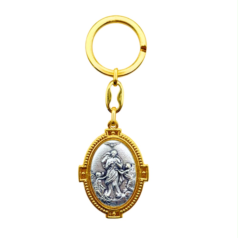 Llavero de la Virgen María Desatadora de Nudos